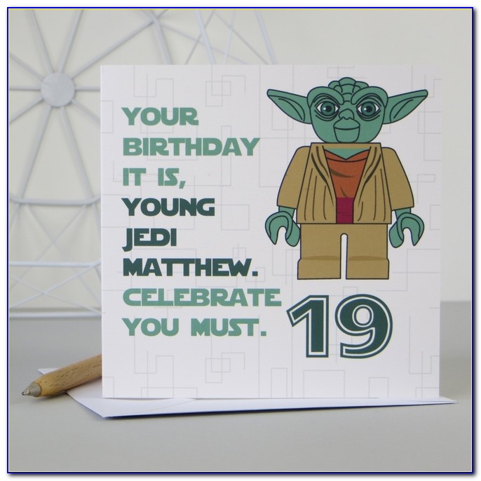 Personalised Star Wars Birthday Cards