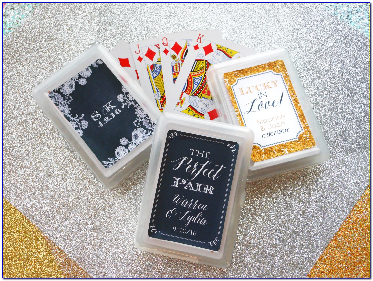 Personalized Deck Of Cards Wedding Favor