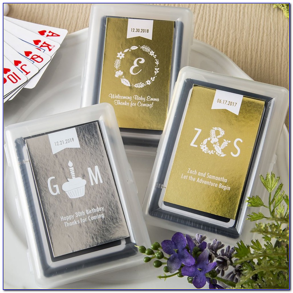 Personalized Photo Playing Cards Wedding Favors