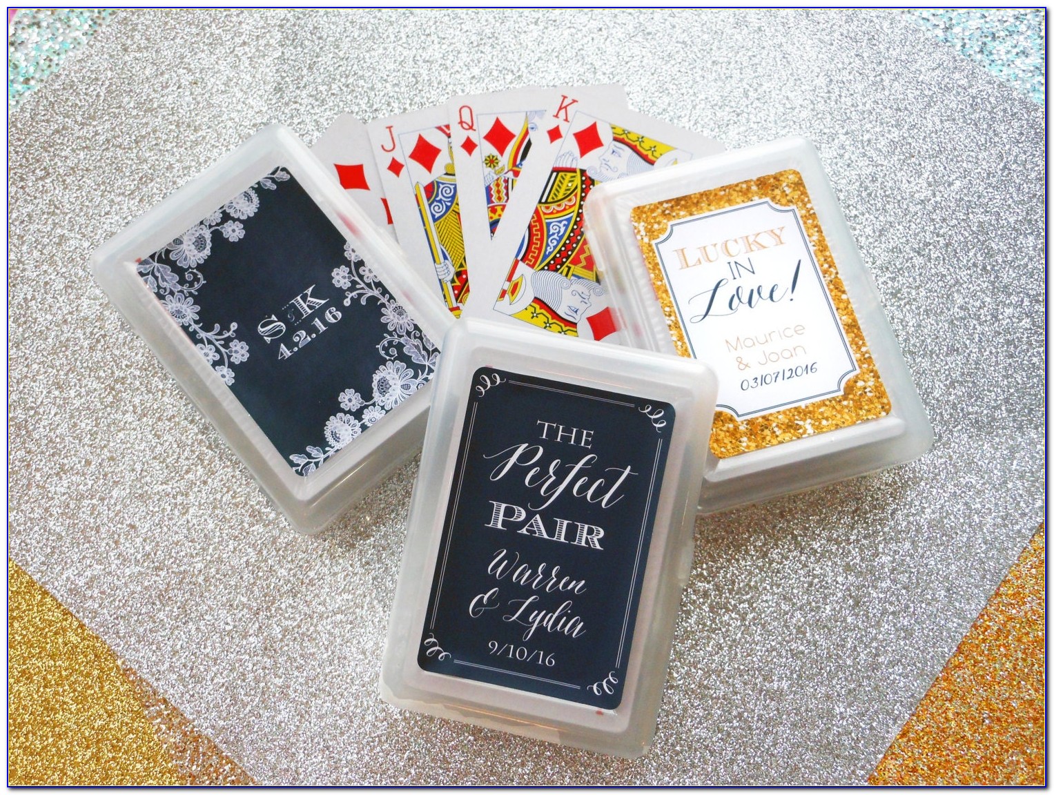 Personalized Playing Cards Wedding Favors