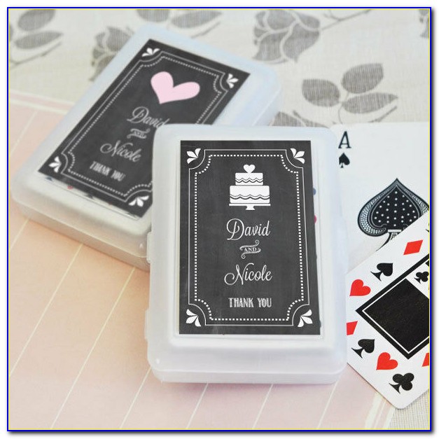 Personalized Wedding Favor Playing Cards