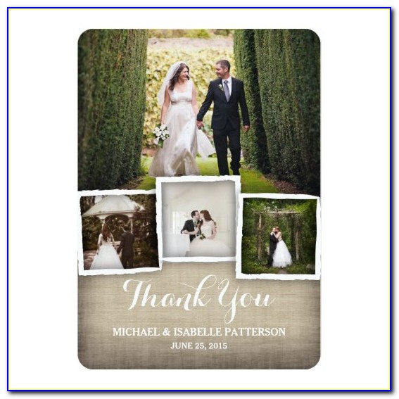 Personalized Wedding Thank You Cards With Photo