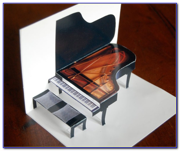 Piano Pop Up Card Template Pdf