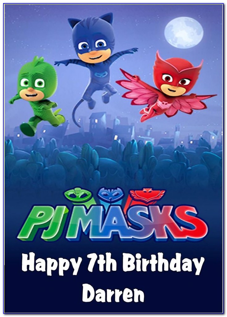 Pj Masks Birthday Card Moonpig