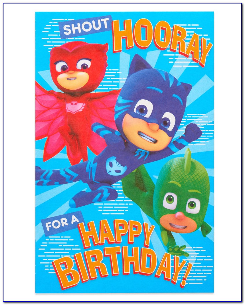Pj Masks Birthday Card Printables