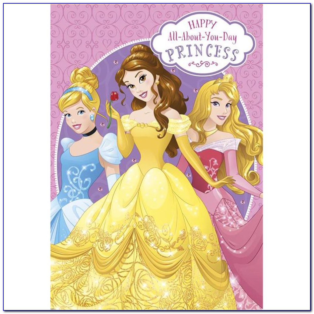 Princess Theme Birthday Invitation Card