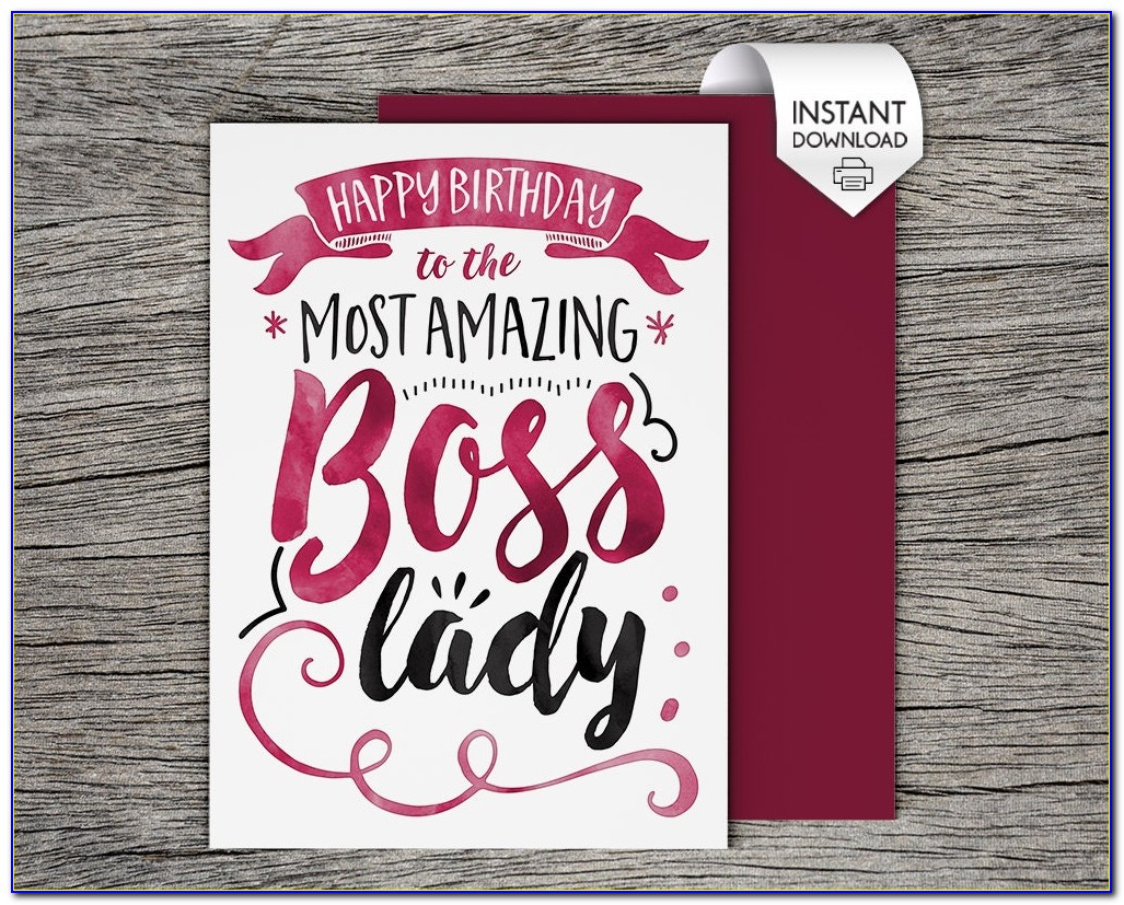 Printable Birthday Cards For Boss From Staff