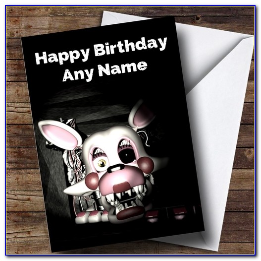 Printable Fnaf Birthday Cards