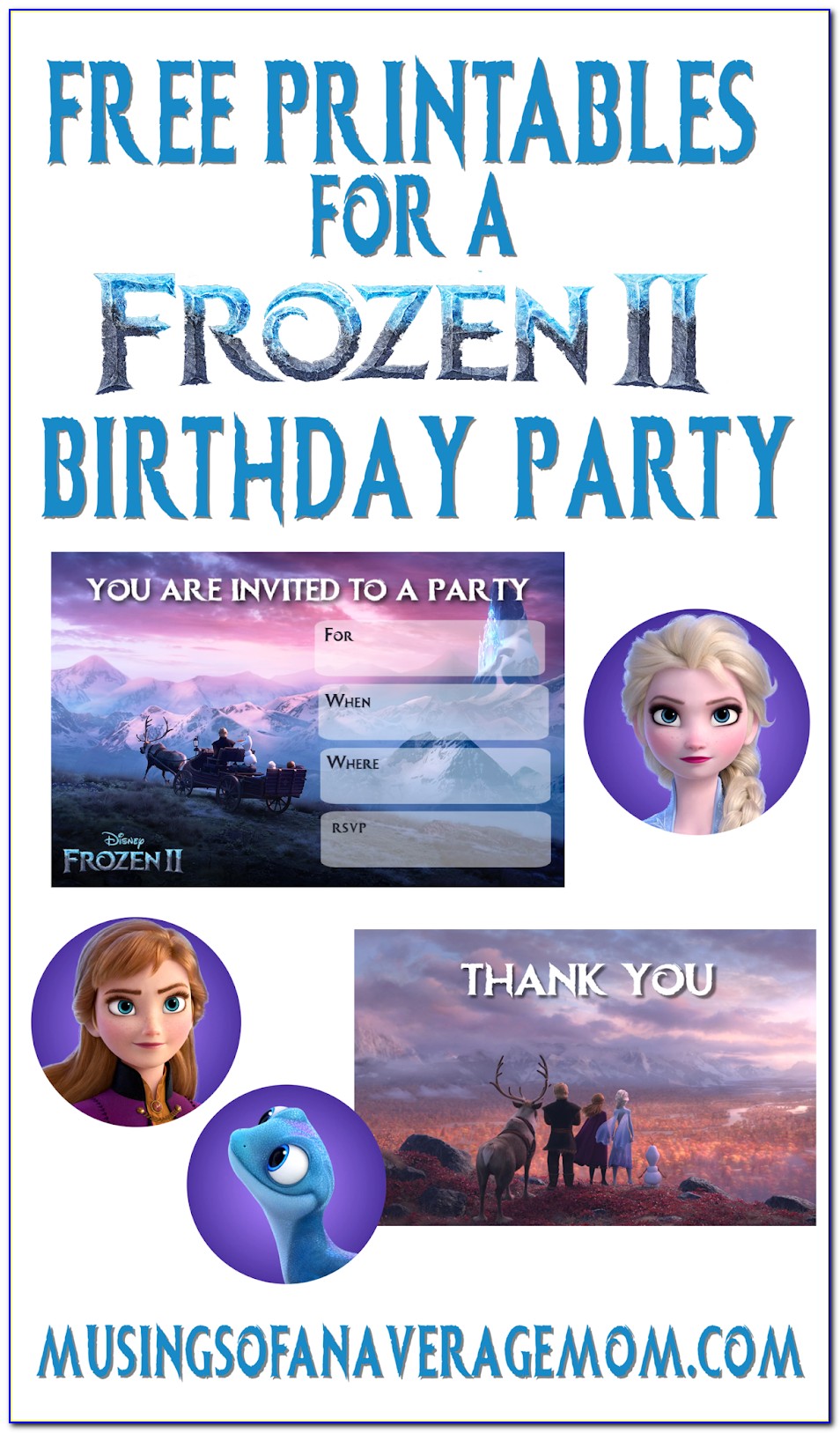 Printable Frozen Birthday Invitation Template