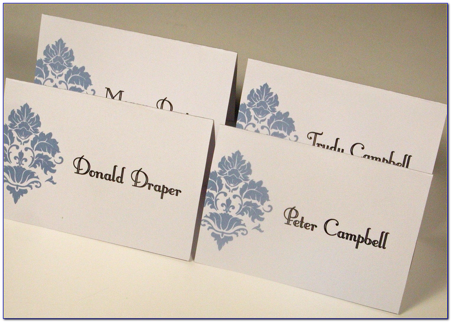 Printable Ivory Wedding Place Cards