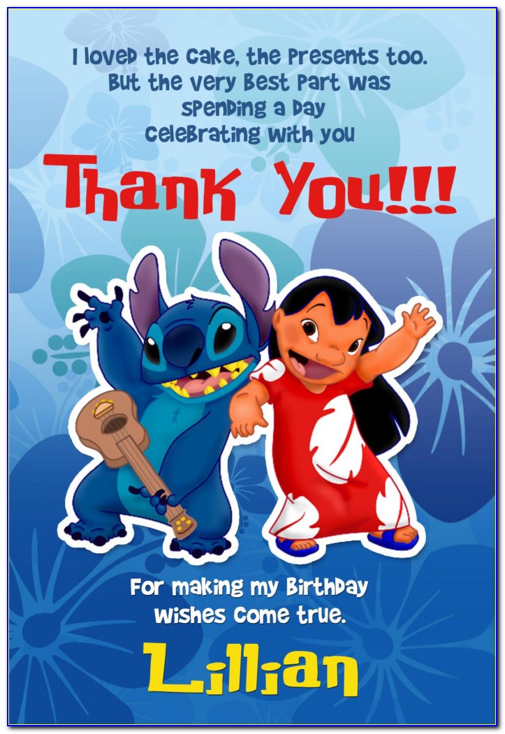 Printable Lilo And Stitch Birthday Cards