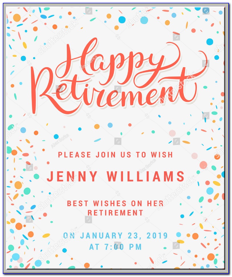 Retirement Card Template For Word
