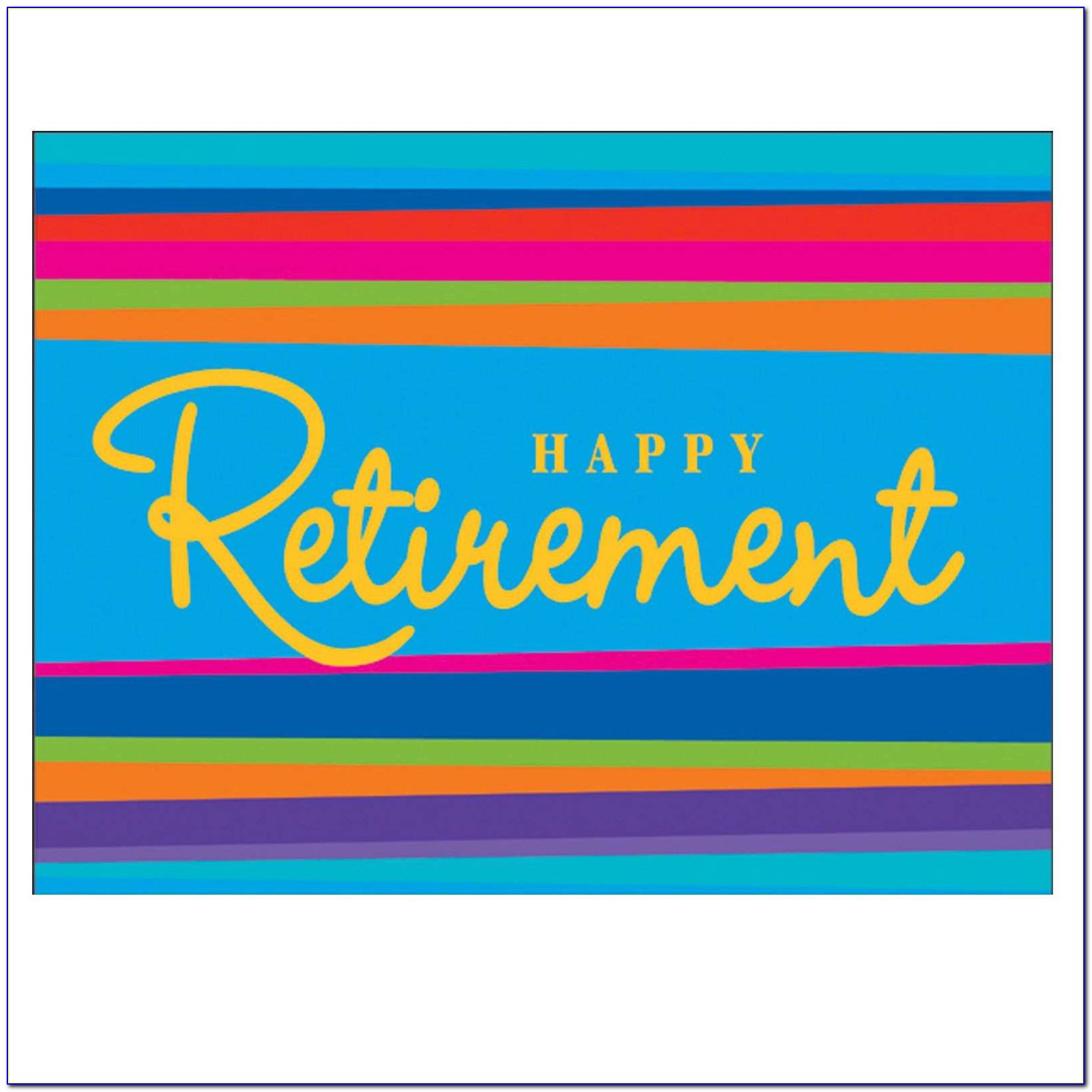 Retirement Card Template Printable