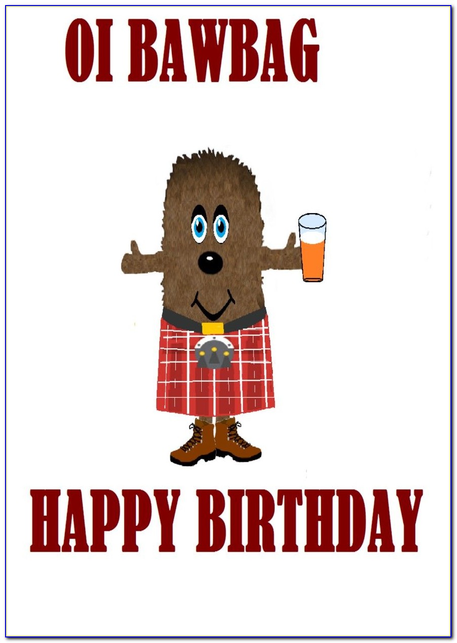 Scottish Themed Birthday Cards