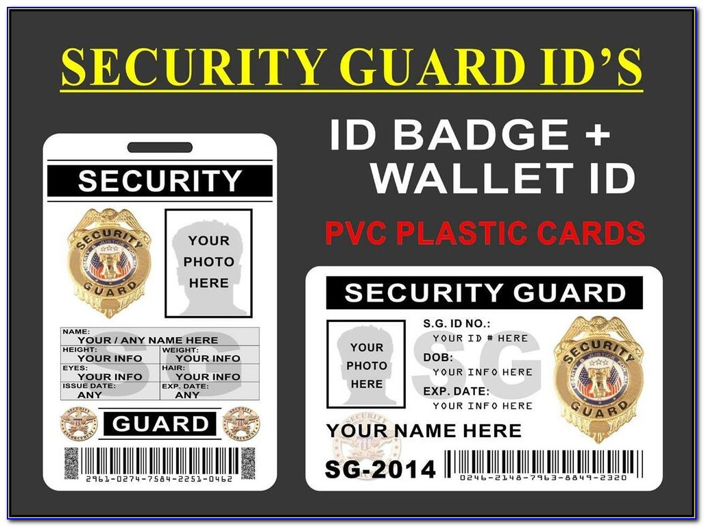 Security Guard Id Card Template