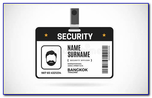 Security Officer Id Card Template