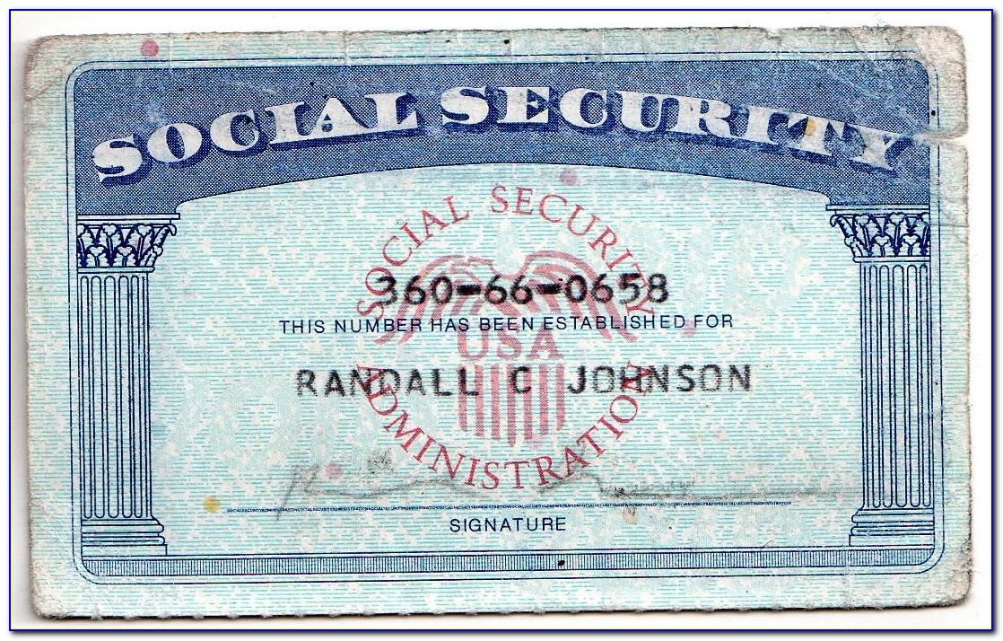 Social Security Card Template Online