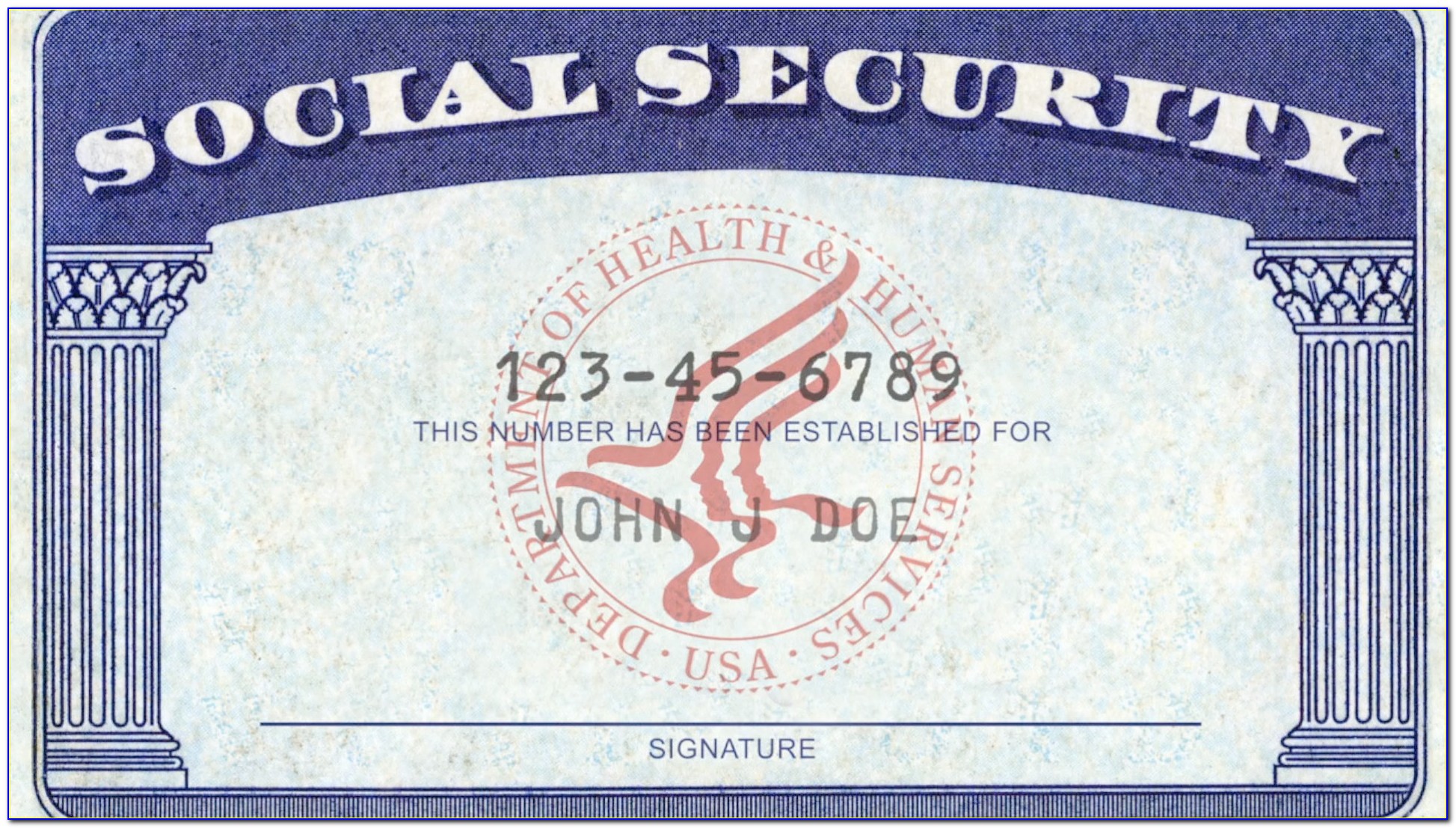 Social Security Card Template Psd Free