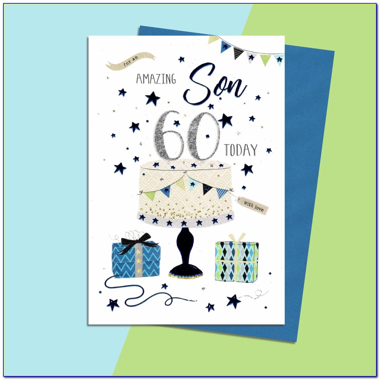 Son In Law 60th Birthday Cards