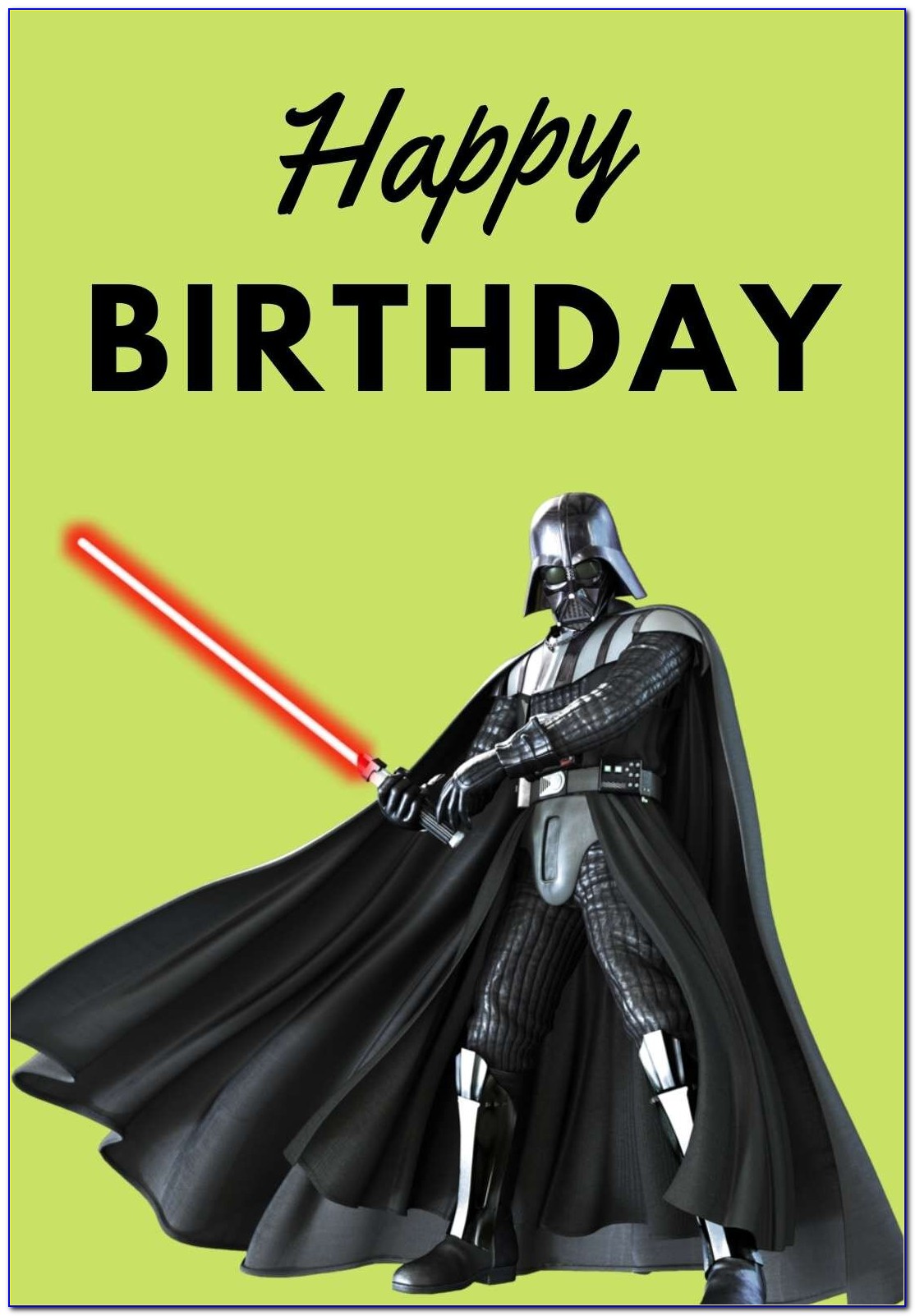 Star Wars Birthday Card Printable