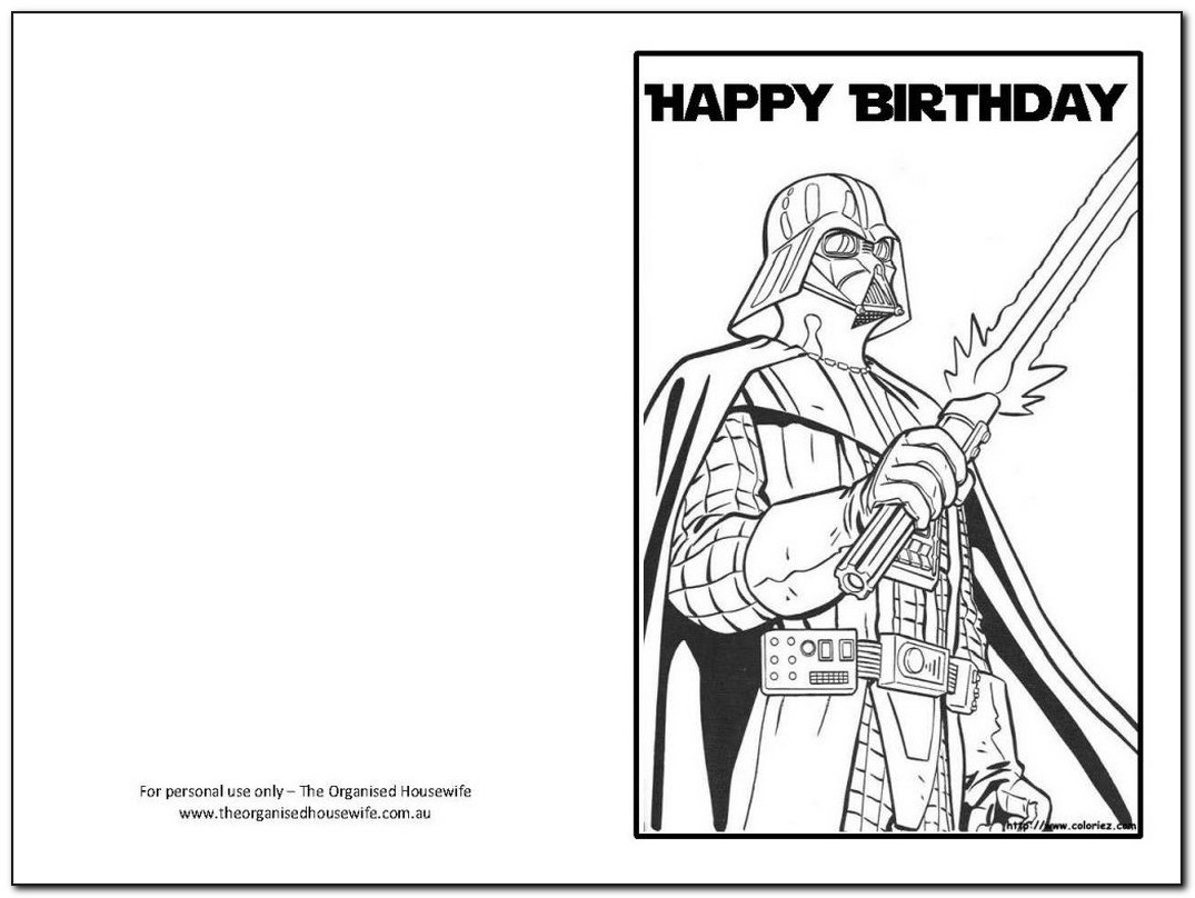 Star Wars Birthday Cards Printable Free