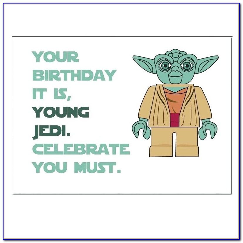 Star Wars Birthday Cards Printable