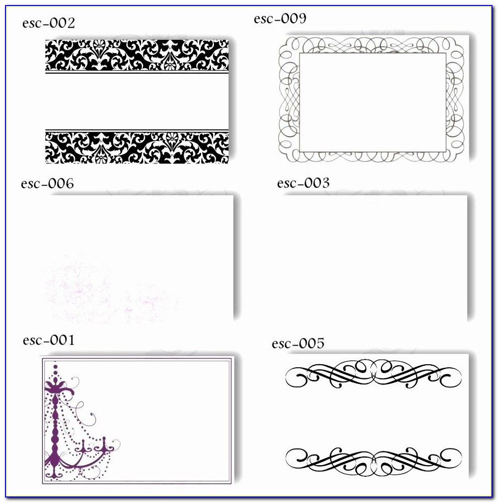 Table Place Cards Template Wedding