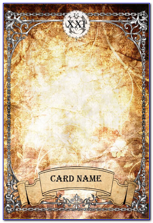 Tarot Card Template Photoshop