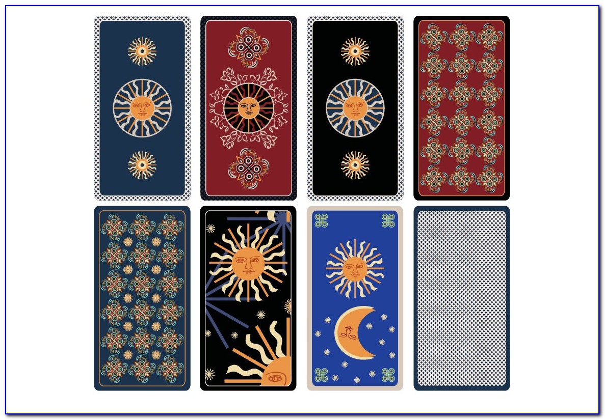 Tarot Card Template Psd