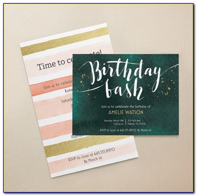 Vistaprint Birthday Invitations Cards