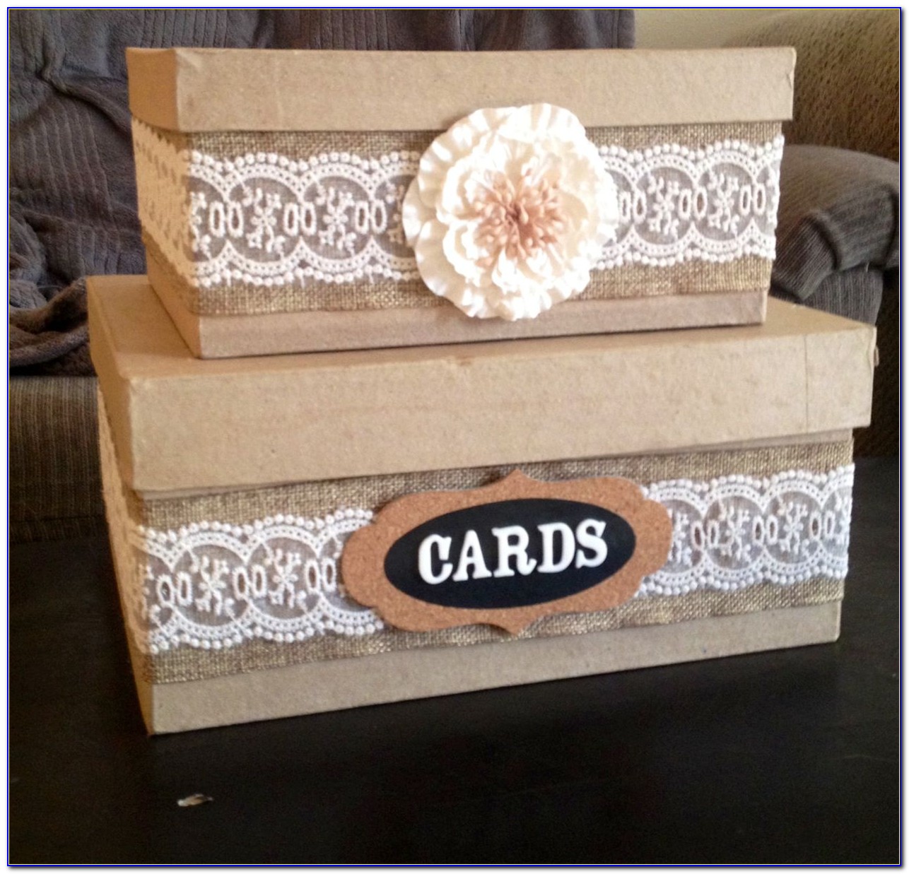 Wedding Card Box Ideas Rustic
