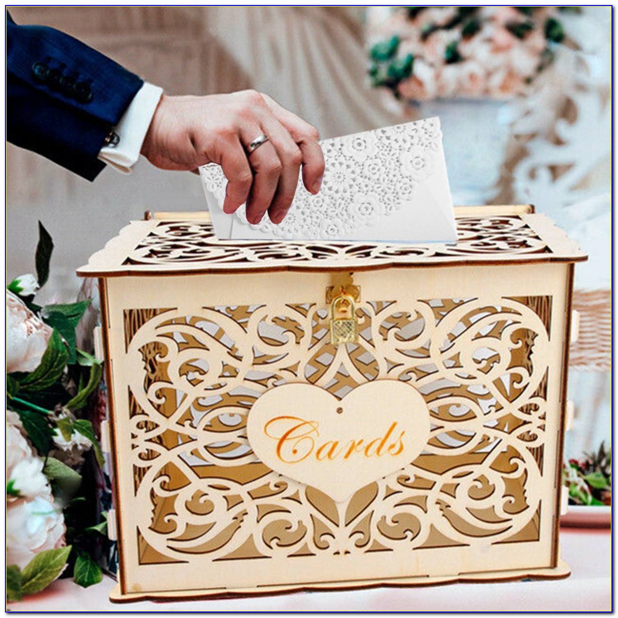 Wedding Card Box With Lock Amazon