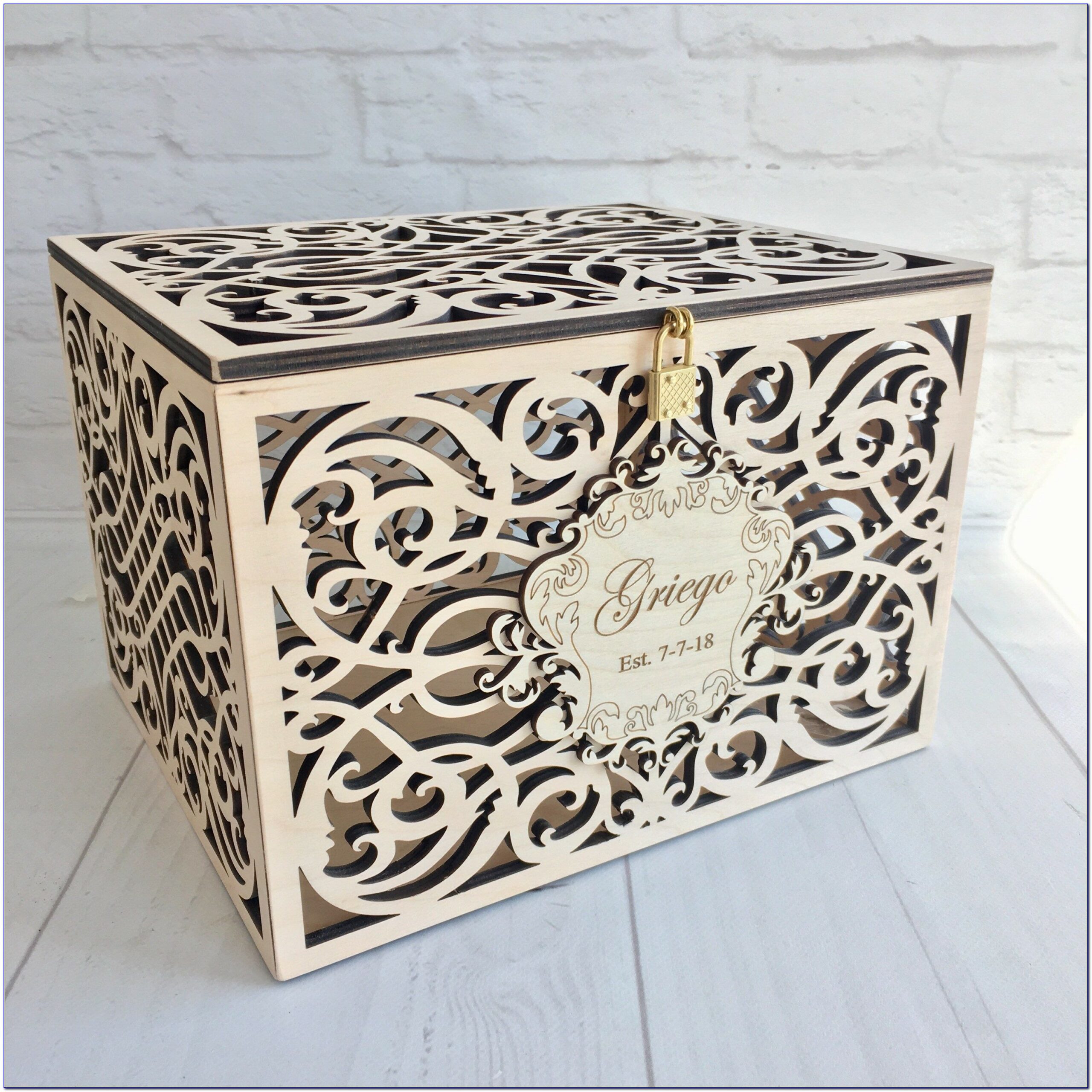 Wedding Card Box With Lock Ireland
