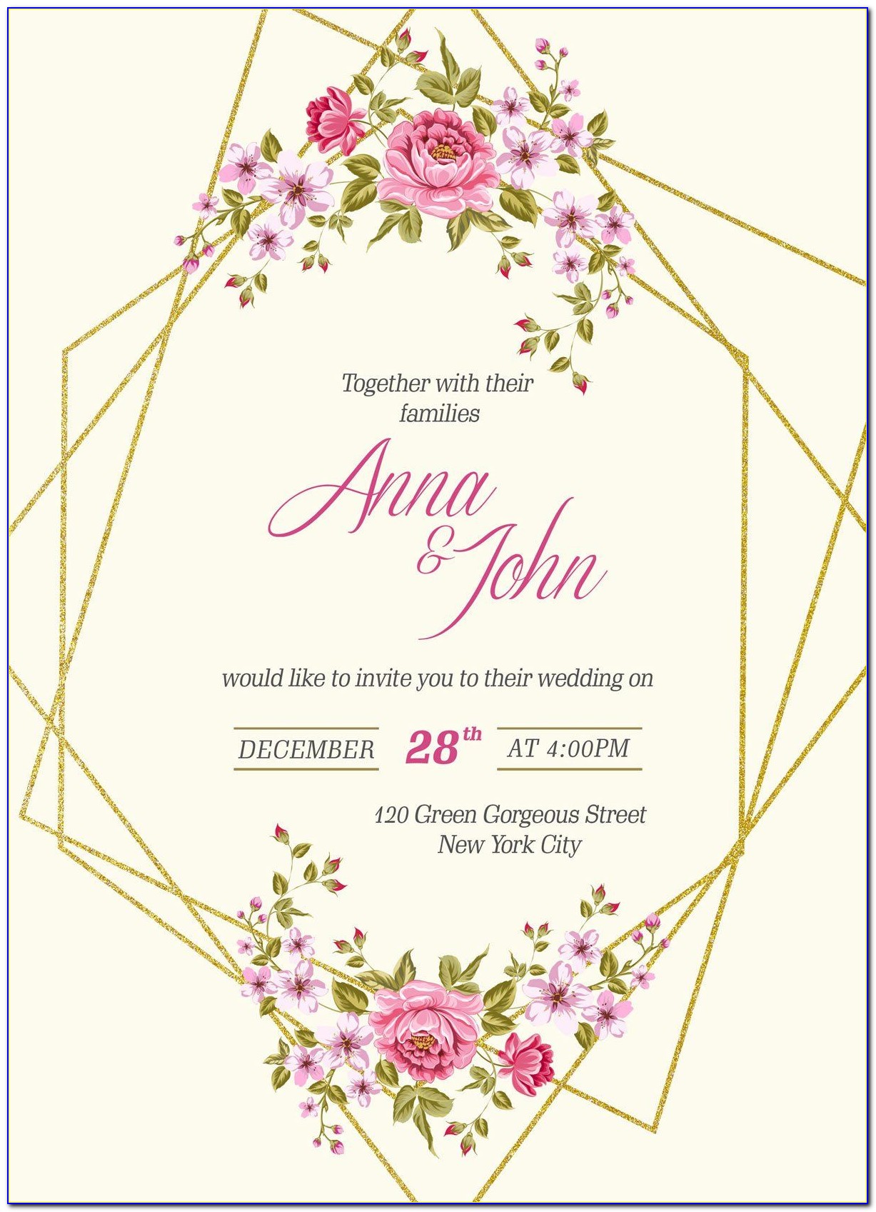 Wedding Card Templates Online