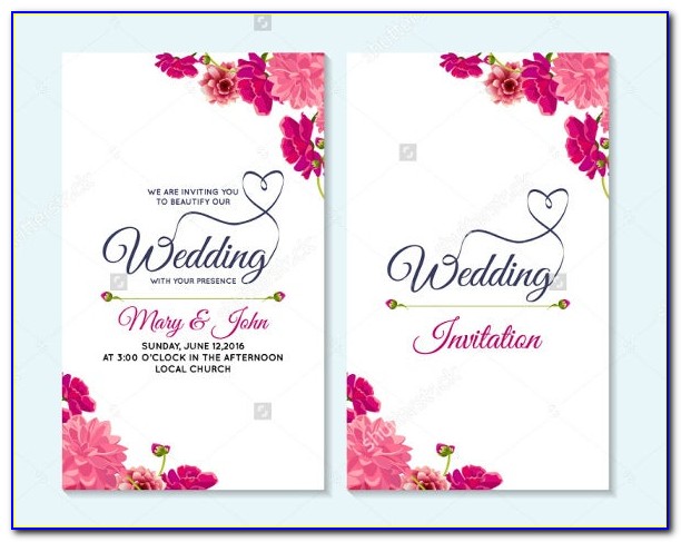 Wedding Card Templates