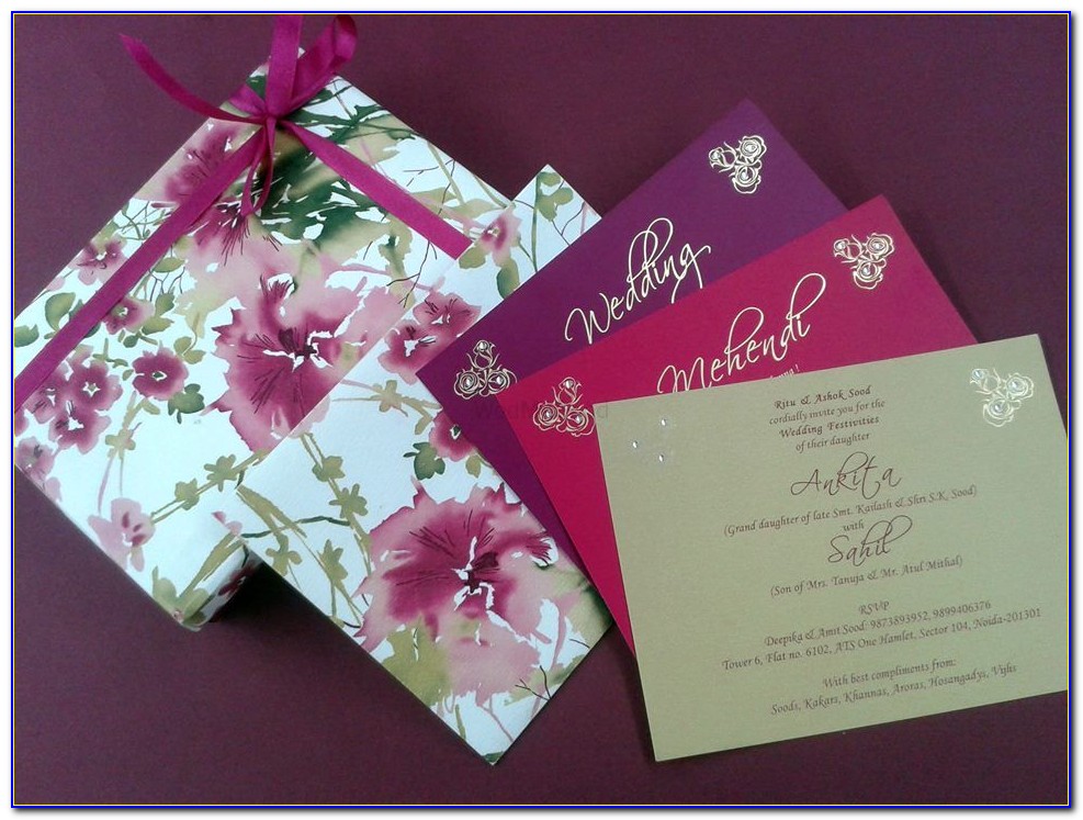 Wedding Cards In Delhi With Price
