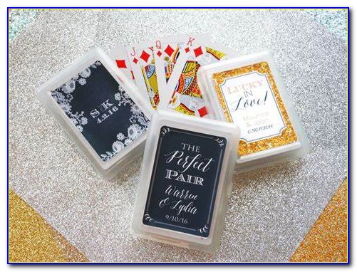 Wedding Deck Of Cards Party Favours