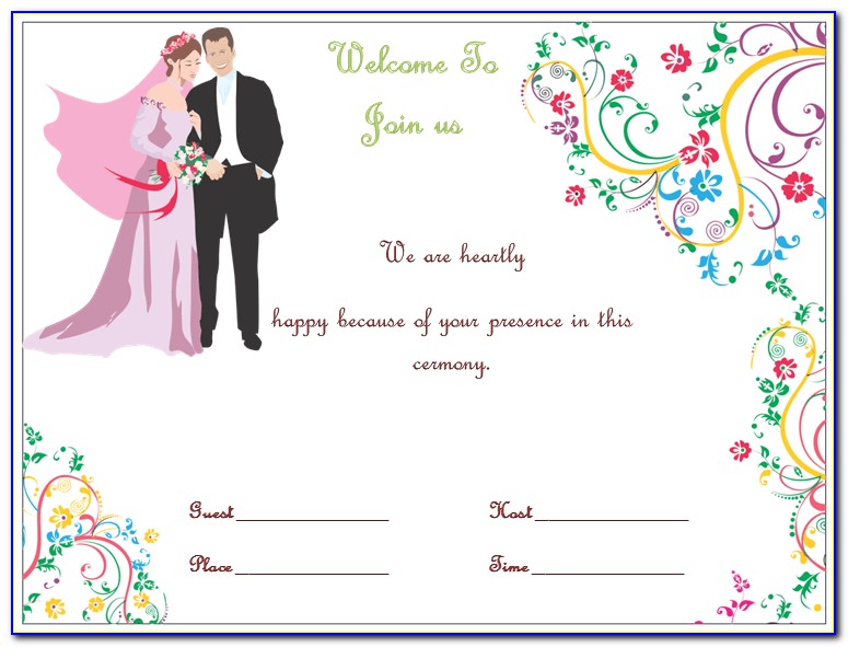Wedding Invitation Card Template Online