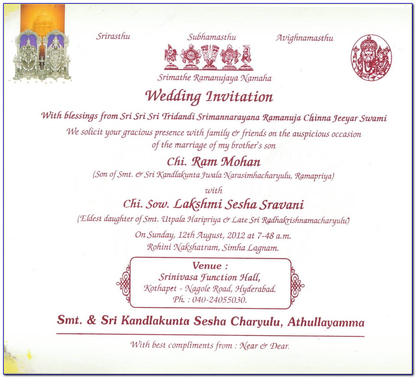 Wedding Invitation Cards Wordings In English