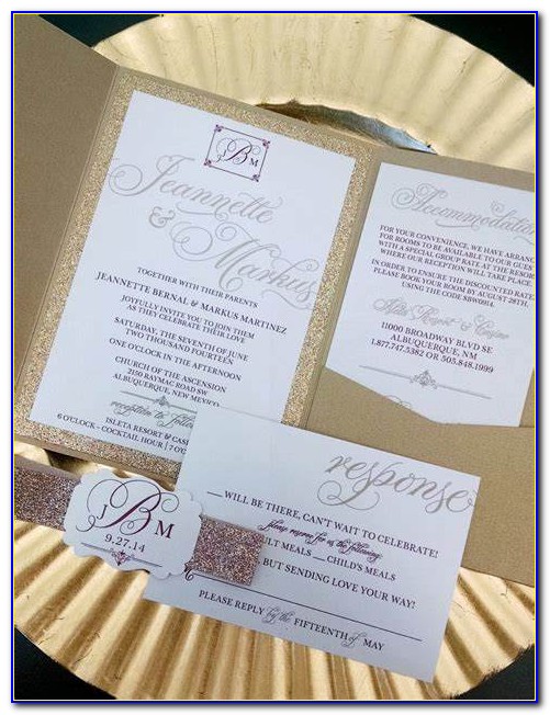 Wedding Invitations And Rsvp Card Packages