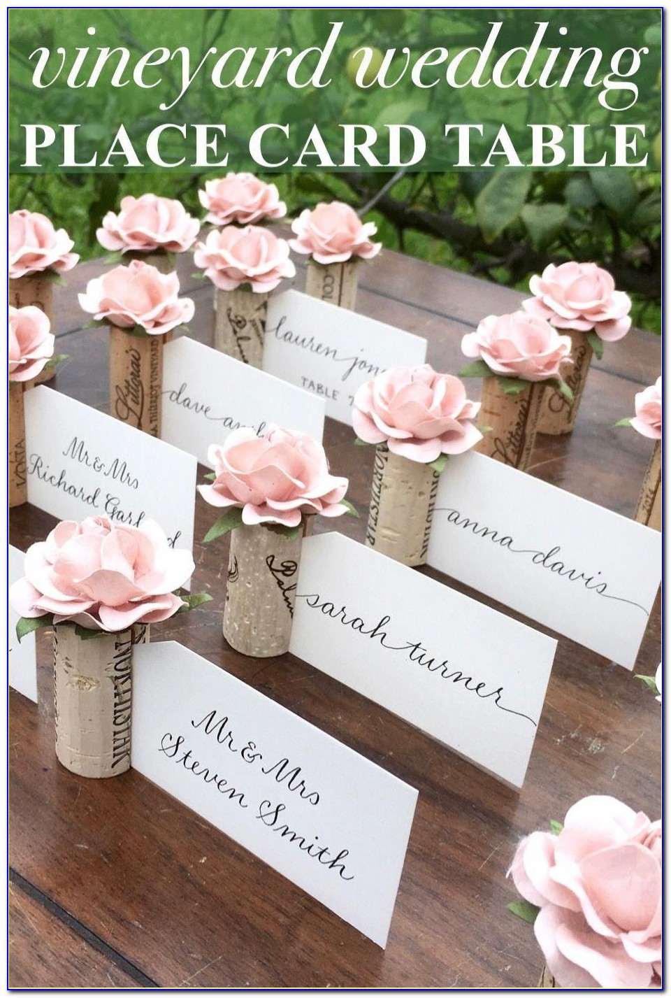 Wedding Name Card Holder Ideas
