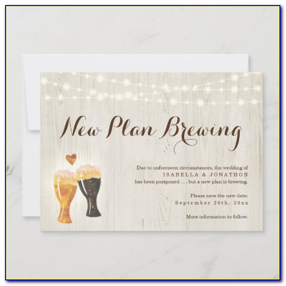 Wedding Postponement Cards Vistaprint