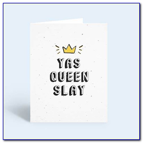 Yas Queen Birthday Card