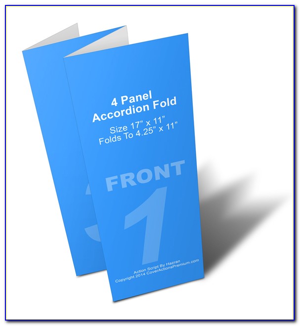 Accordion Fold Brochure Mockup
