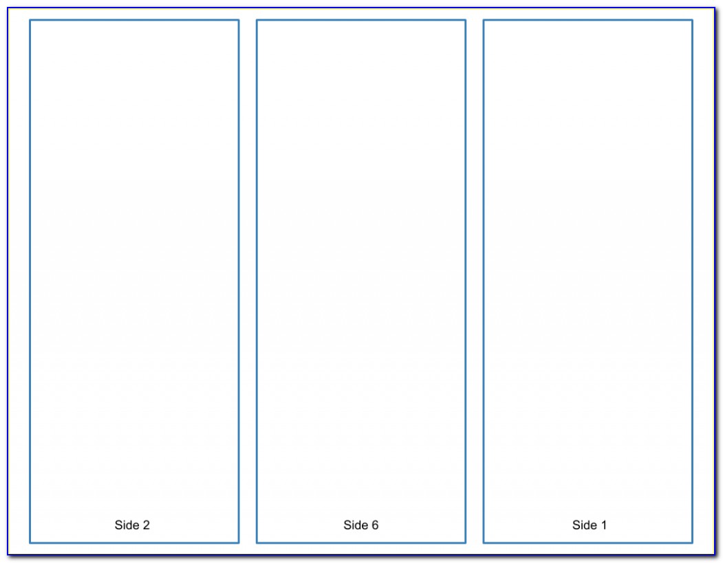 Blank Tri Fold Brochure Template Word