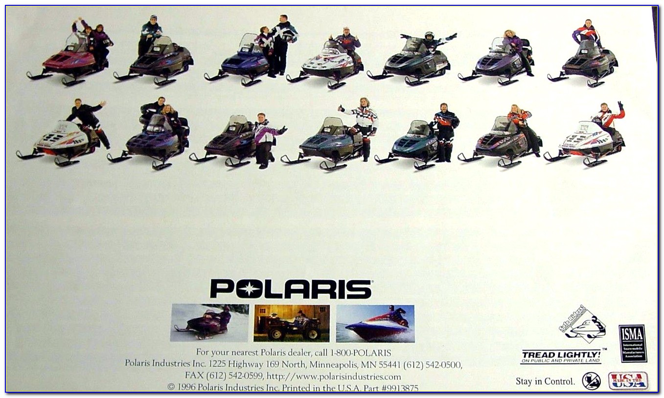 1996 Polaris Snowmobile Brochure