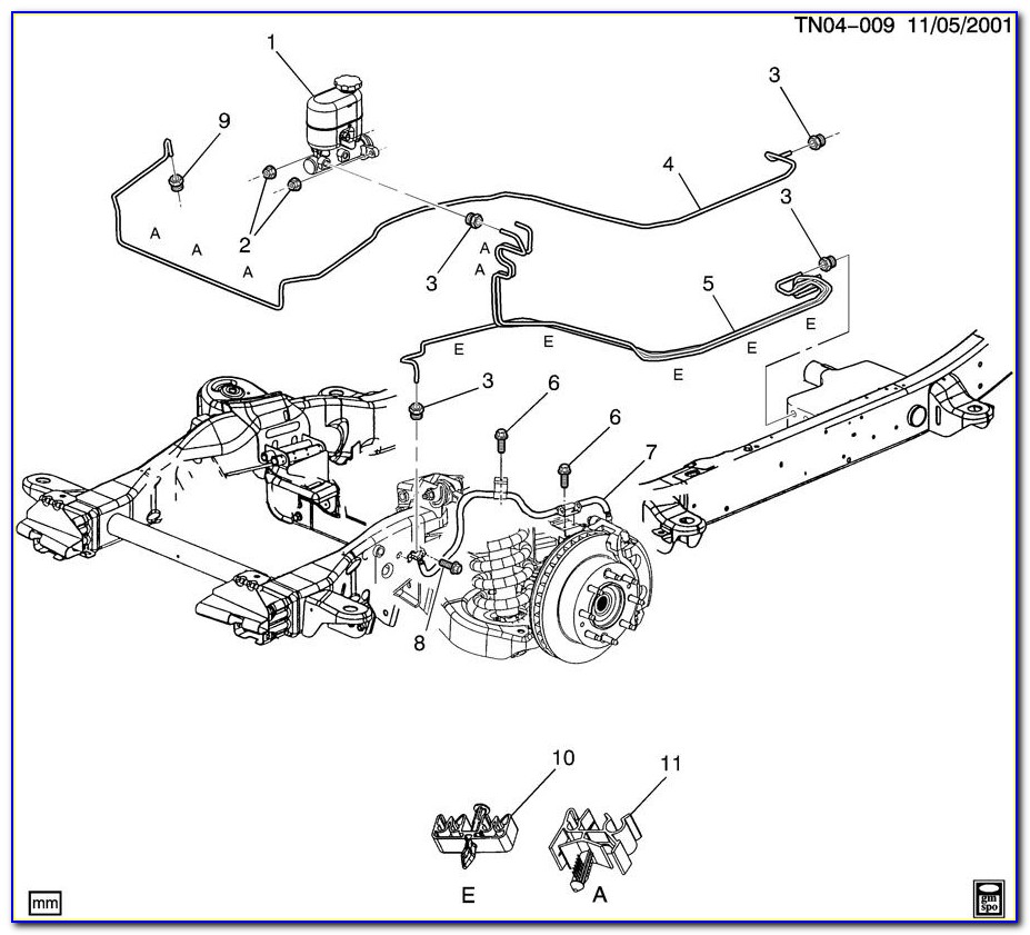 1999 Chevy Silverado 2500 Brake Line Diagram