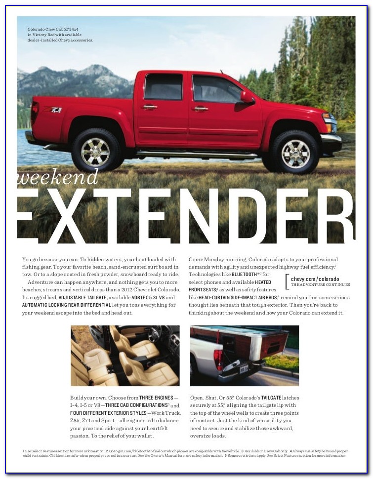 2012 Chevy Colorado Brochure