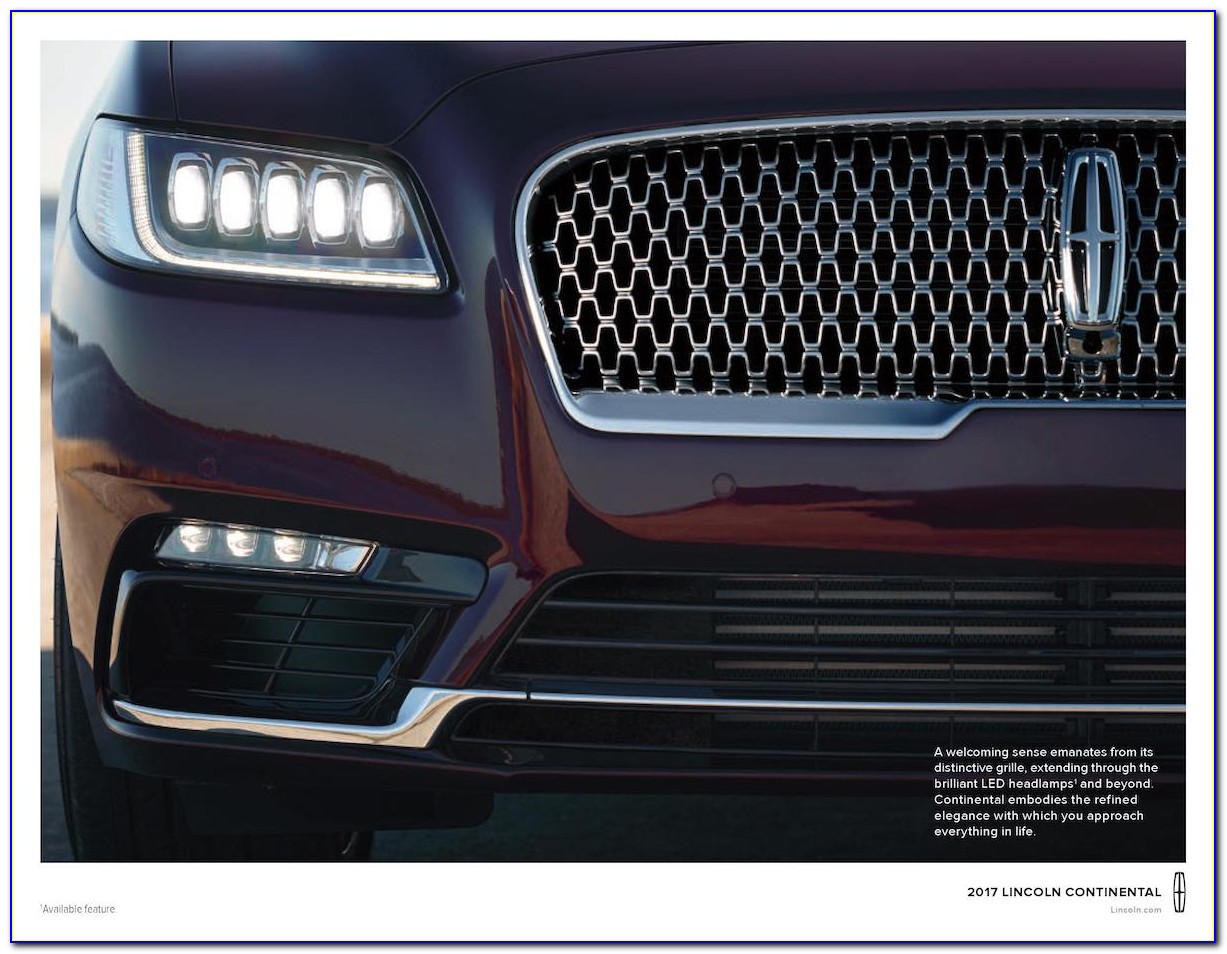 2018 Lincoln Continental Brochure