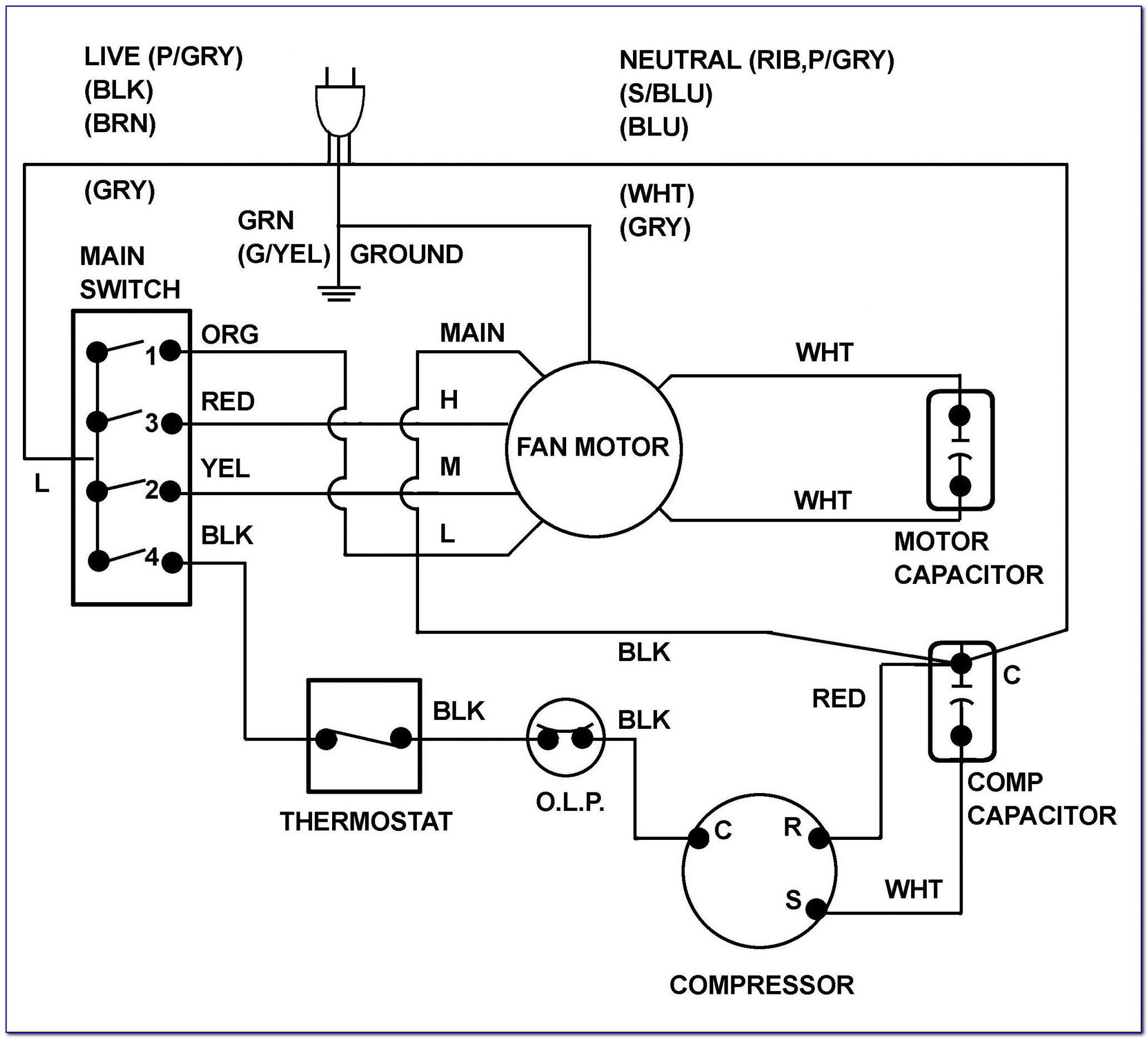 Air Conditioner Diagram Wiring